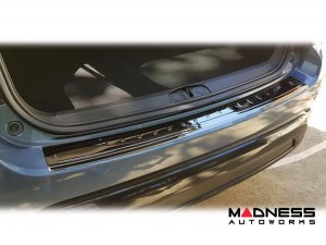 FIAT 500X Rear Bumper Sill Cover - Stainless Steel - Black Chrome Finished